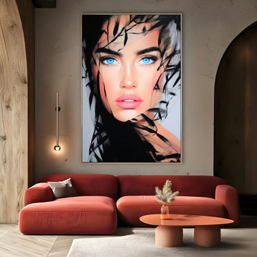 Quadro Stampa su Tela Sguardo Infinito - CupidoDesign