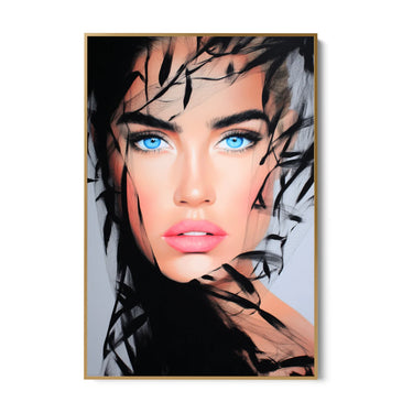 Quadro Stampa su Tela Sguardo Infinito - CupidoDesign