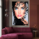 Quadro Stampa su Tela Sguardo Infinito - CupidoDesign