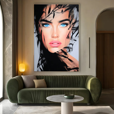 Quadro Stampa su Tela Sguardo Infinito - CupidoDesign