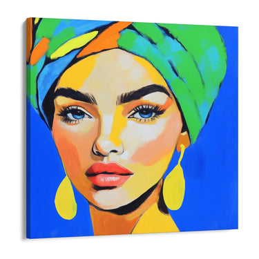 Quadro Stampa su Tela Sguardo Luminoso - CupidoDesign