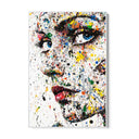 Quadro Stampa su Tela Sguardo Multicolor - CupidoDesign
