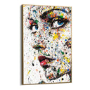 Quadro Stampa su Tela Sguardo Multicolor - CupidoDesign