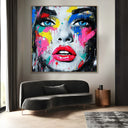 Quadro Stampa su Tela Sguardo Pop - CupidoDesign
