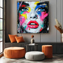 Quadro Stampa su Tela Sguardo Pop - CupidoDesign