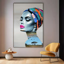 Quadro Stampa su Tela Sguardo di Fiori - CupidoDesign