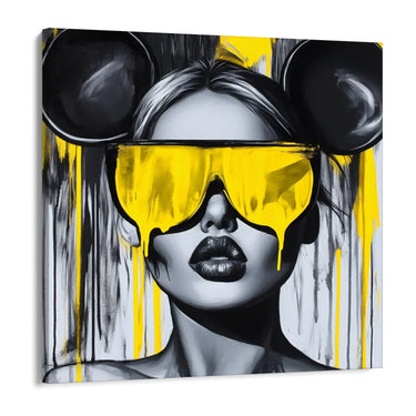 Quadro Stampa su Tela Sguardo sotto il caos - CupidoDesign