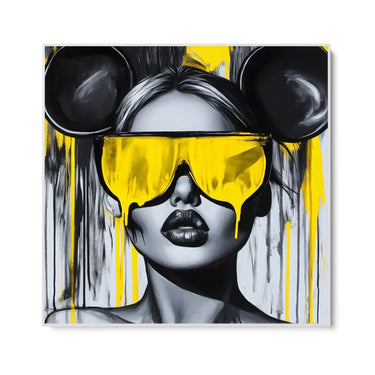 Quadro Stampa su Tela Sguardo sotto il caos - CupidoDesign