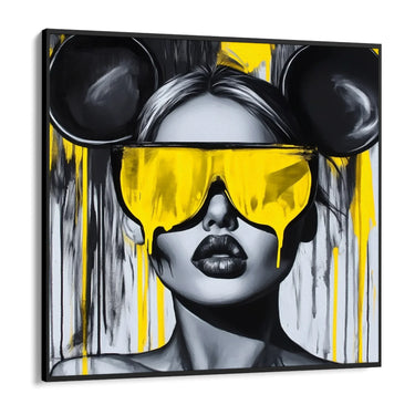 Quadro Stampa su Tela Sguardo sotto il caos - CupidoDesign