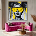 Quadro Stampa su Tela Sguardo sotto il caos - CupidoDesign