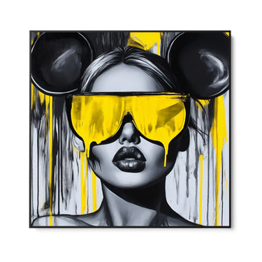 Quadro Stampa su Tela Sguardo sotto il caos - CupidoDesign
