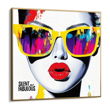 Quadro Stampa su Tela Silent but fabulous - CupidoDesign