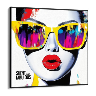 Quadro Stampa su Tela Silent but fabulous - CupidoDesign