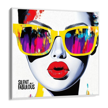 Quadro Stampa su Tela Silent but fabulous - CupidoDesign