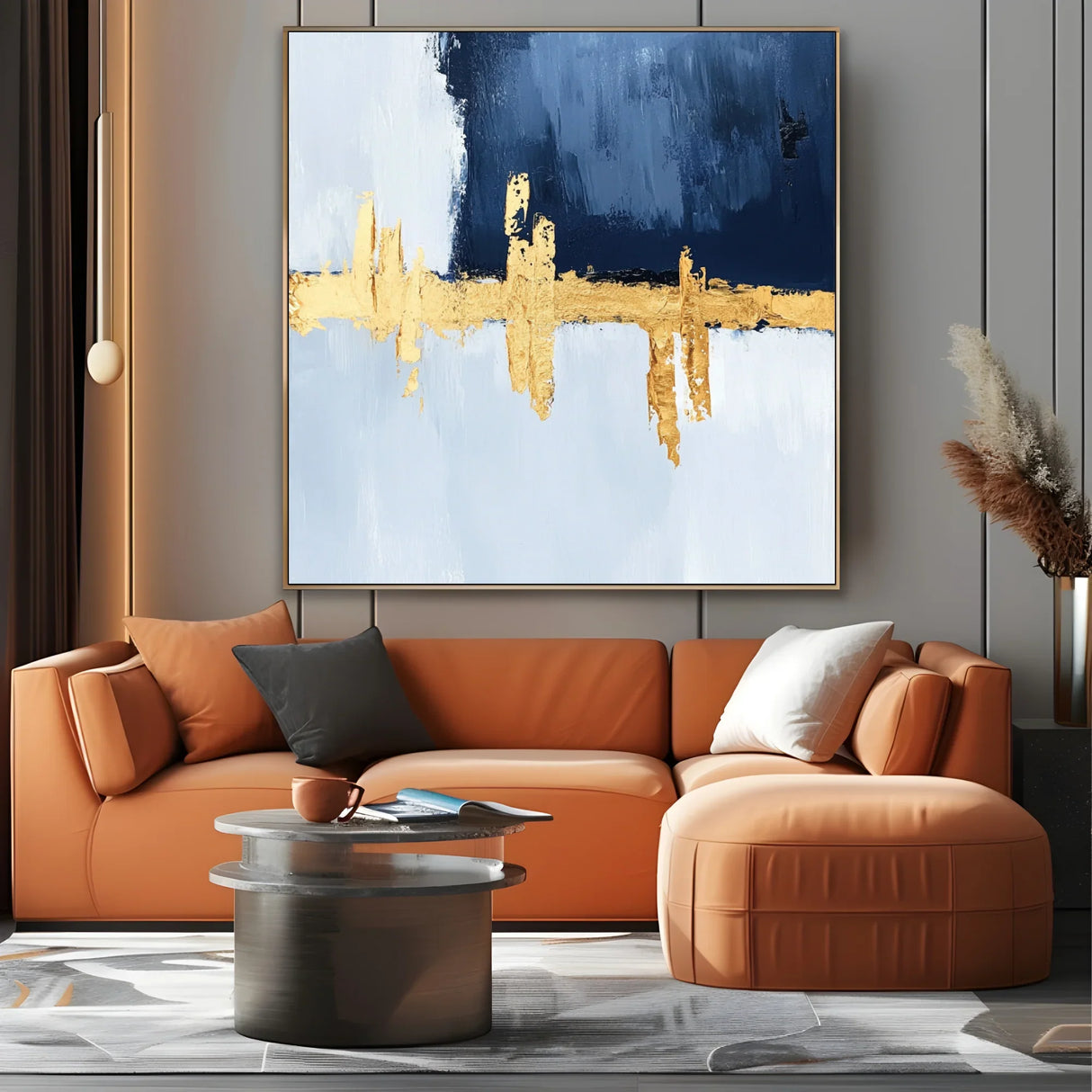 Quadro Stampa su Tela Silenzio Blu - CupidoDesign
