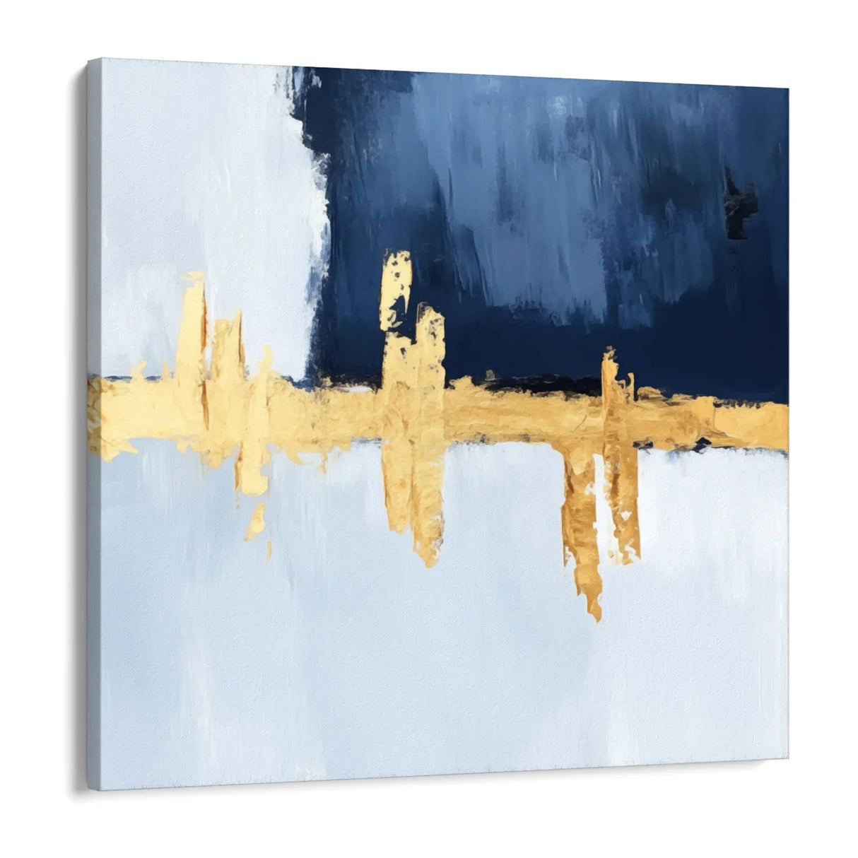 Quadro Stampa su Tela Silenzio Blu - CupidoDesign