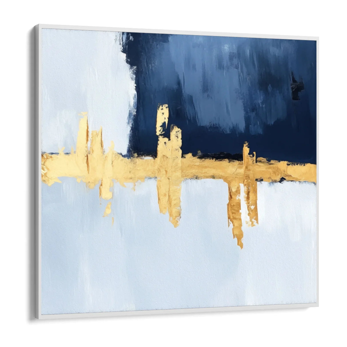 Quadro Stampa su Tela Silenzio Blu - CupidoDesign