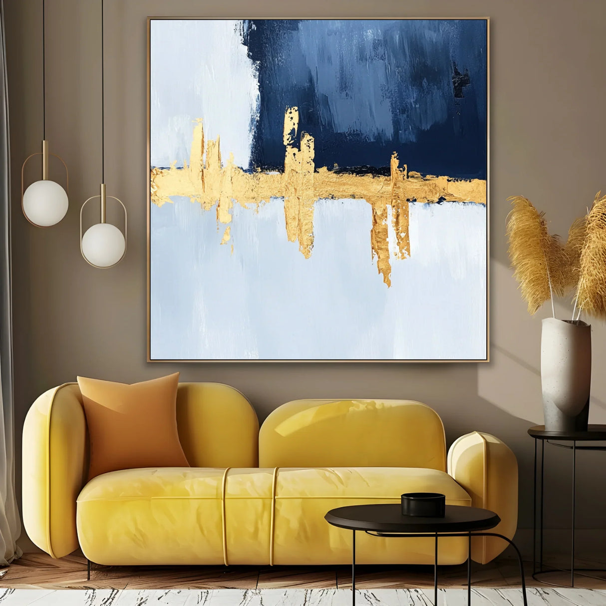 Quadro Stampa su Tela Silenzio Blu - CupidoDesign