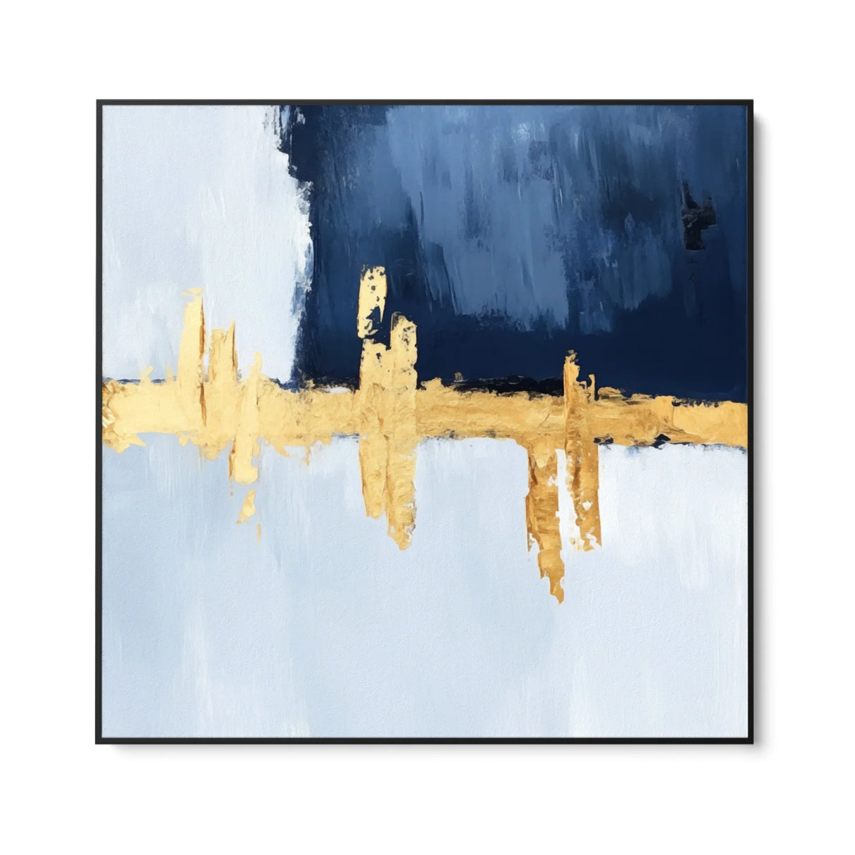 Quadro Stampa su Tela Silenzio Blu - CupidoDesign