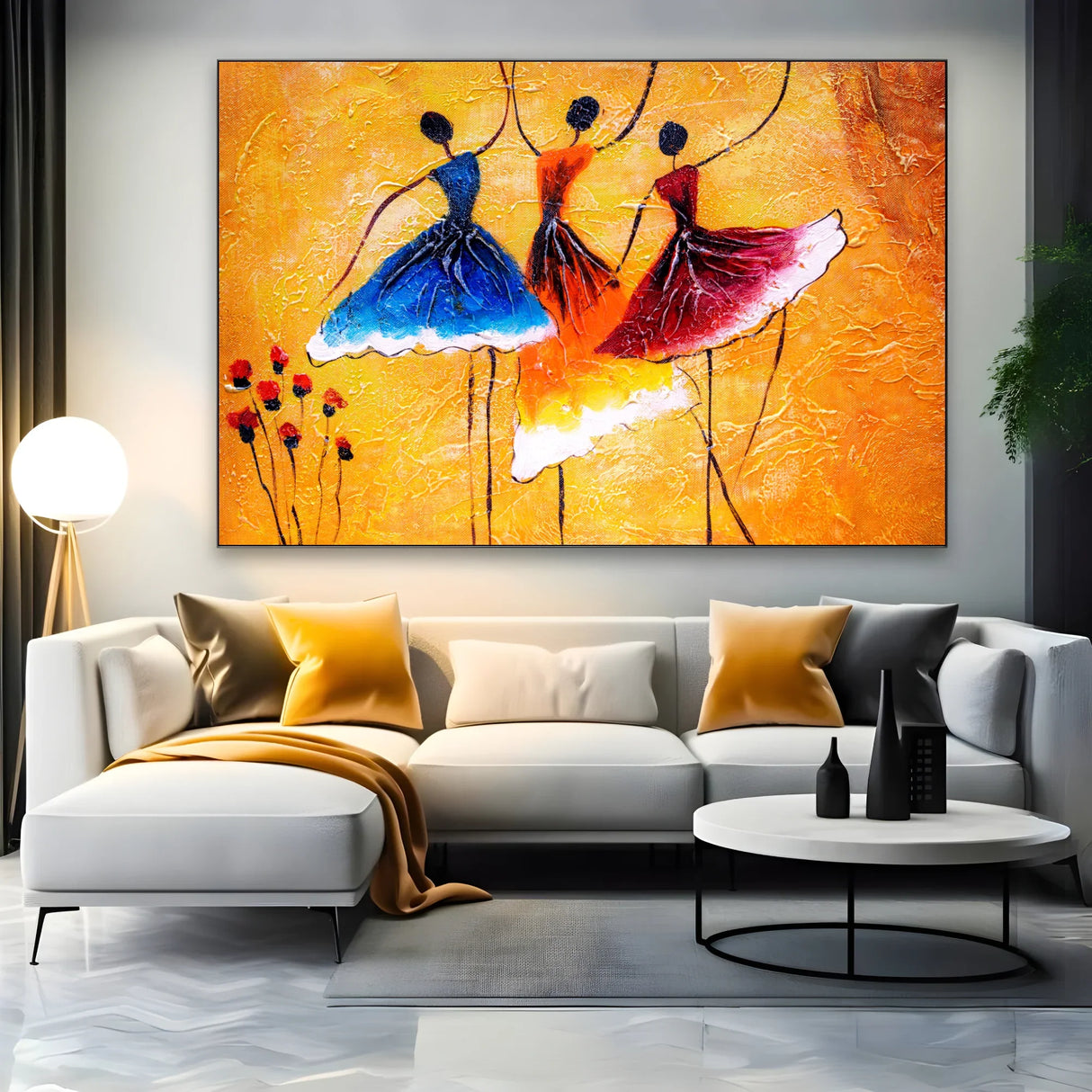 Quadro Stampa su Tela Sinfonia di movimenti - CupidoDesign