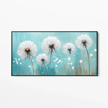 Quadro Stampa su Tela Soffio Azzurro - CupidoDesign
