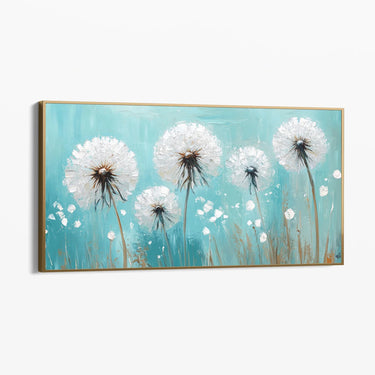 Quadro Stampa su Tela Soffio Azzurro - CupidoDesign