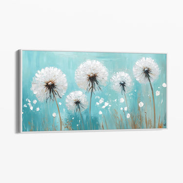 Quadro Stampa su Tela Soffio Azzurro - CupidoDesign
