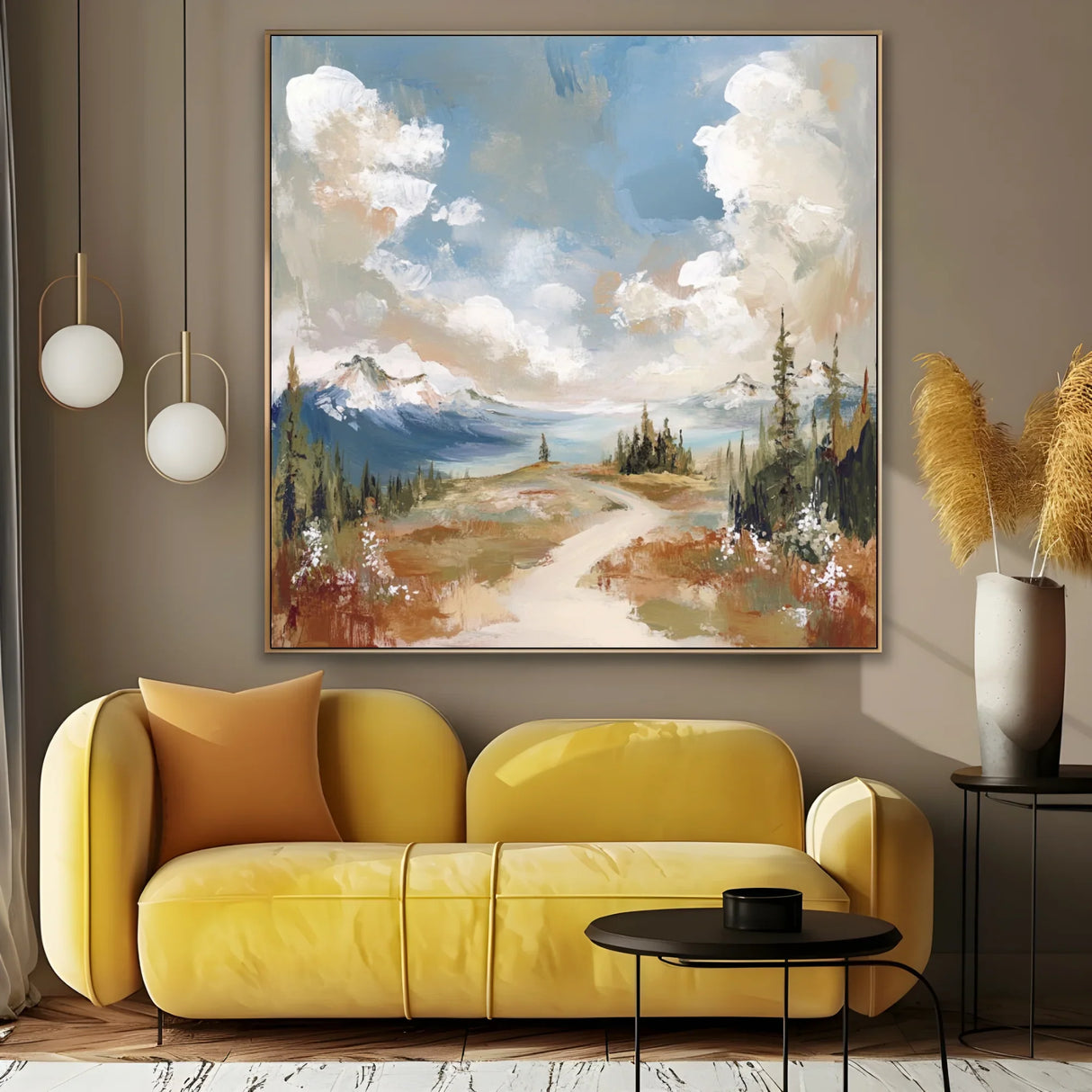 Quadro Stampa su Tela Soffio Tra le Nuvole - CupidoDesign