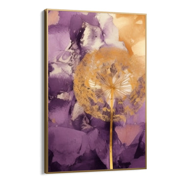 Quadro Stampa su Tela Soffioni Viola - CupidoDesign