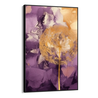 Quadro Stampa su Tela Soffioni Viola - CupidoDesign