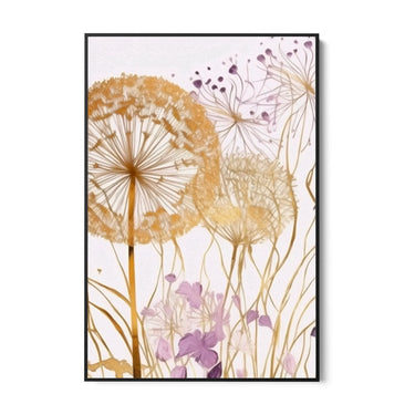 Quadro Stampa su Tela Soffioni Viola - CupidoDesign