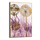 Quadro Stampa su Tela Soffioni Viola - CupidoDesign