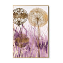 Quadro Stampa su Tela Soffioni Viola - CupidoDesign