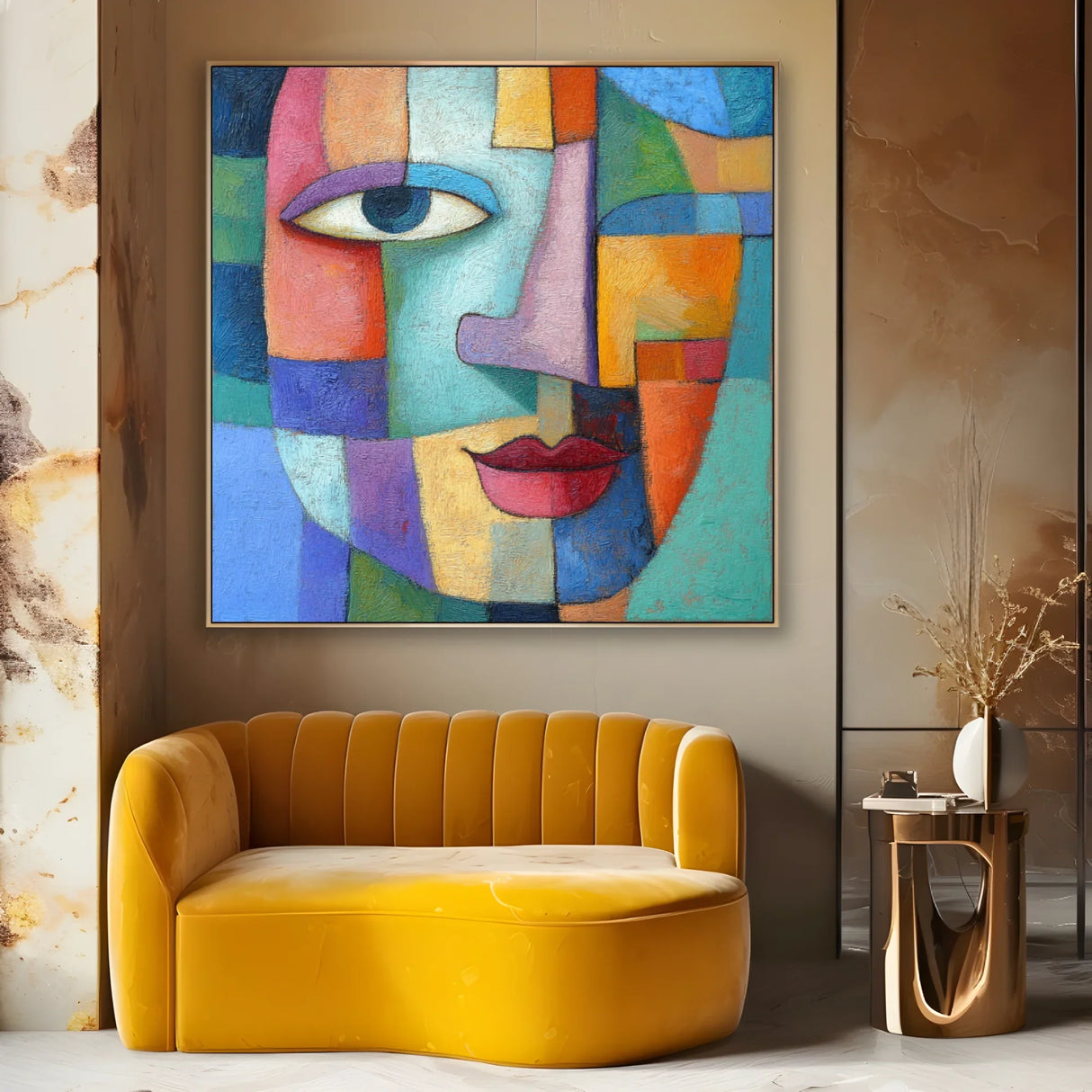 Quadro Stampa su Tela Sogni a Cubi - CupidoDesign