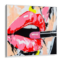 Quadro Stampa su Tela Sorriso Rosa - CupidoDesign