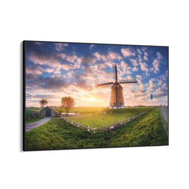 Quadro Stampa su Tela Sotto il cielo dei mulini - CupidoDesign