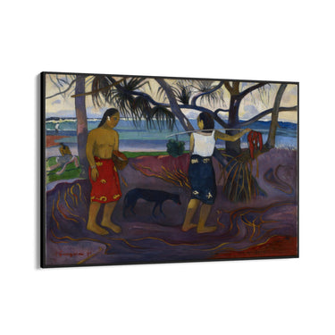 Quadro Stampa su Tela Sotto il Pandano, Paul Gauguin - CupidoDesign
