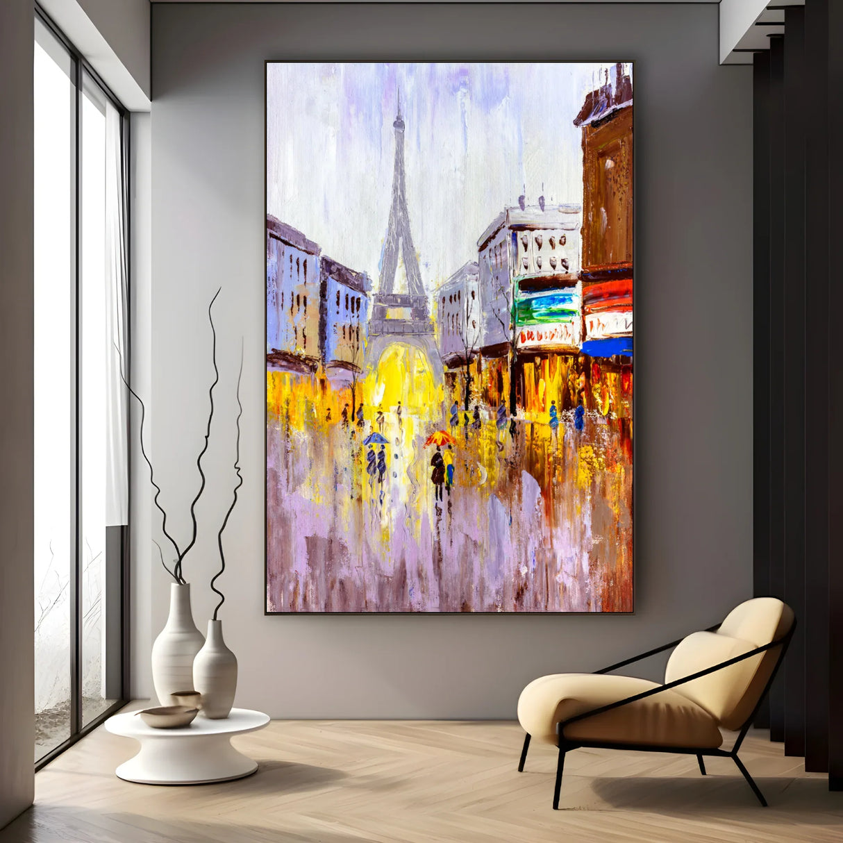 Quadro Stampa su Tela Sotto la Torre - CupidoDesign