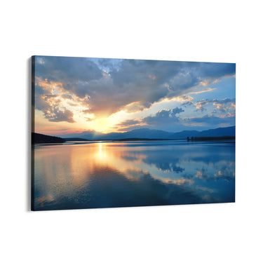 Quadro Stampa su Tela Specchio del cielo - CupidoDesign