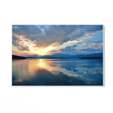 Quadro Stampa su Tela Specchio del cielo - CupidoDesign