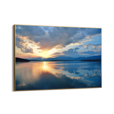 Quadro Stampa su Tela Specchio del cielo - CupidoDesign