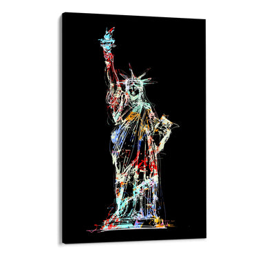 Quadro Stampa su Tela Spirito Americano, New York - CupidoDesign