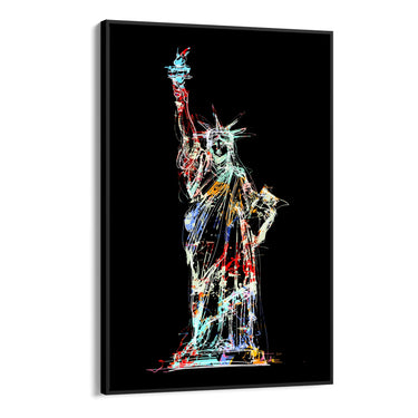 Quadro Stampa su Tela Spirito Americano, New York - CupidoDesign