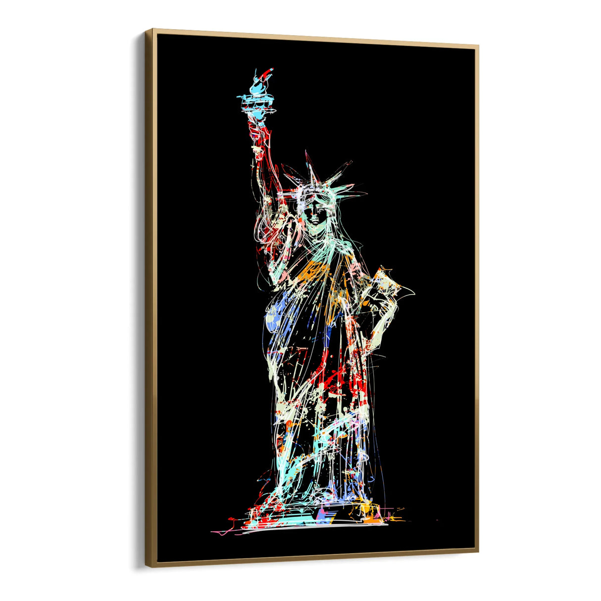 Quadro Stampa su Tela Spirito Americano, New York - CupidoDesign