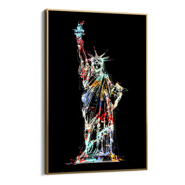 Quadro Stampa su Tela Spirito Americano, New York - CupidoDesign