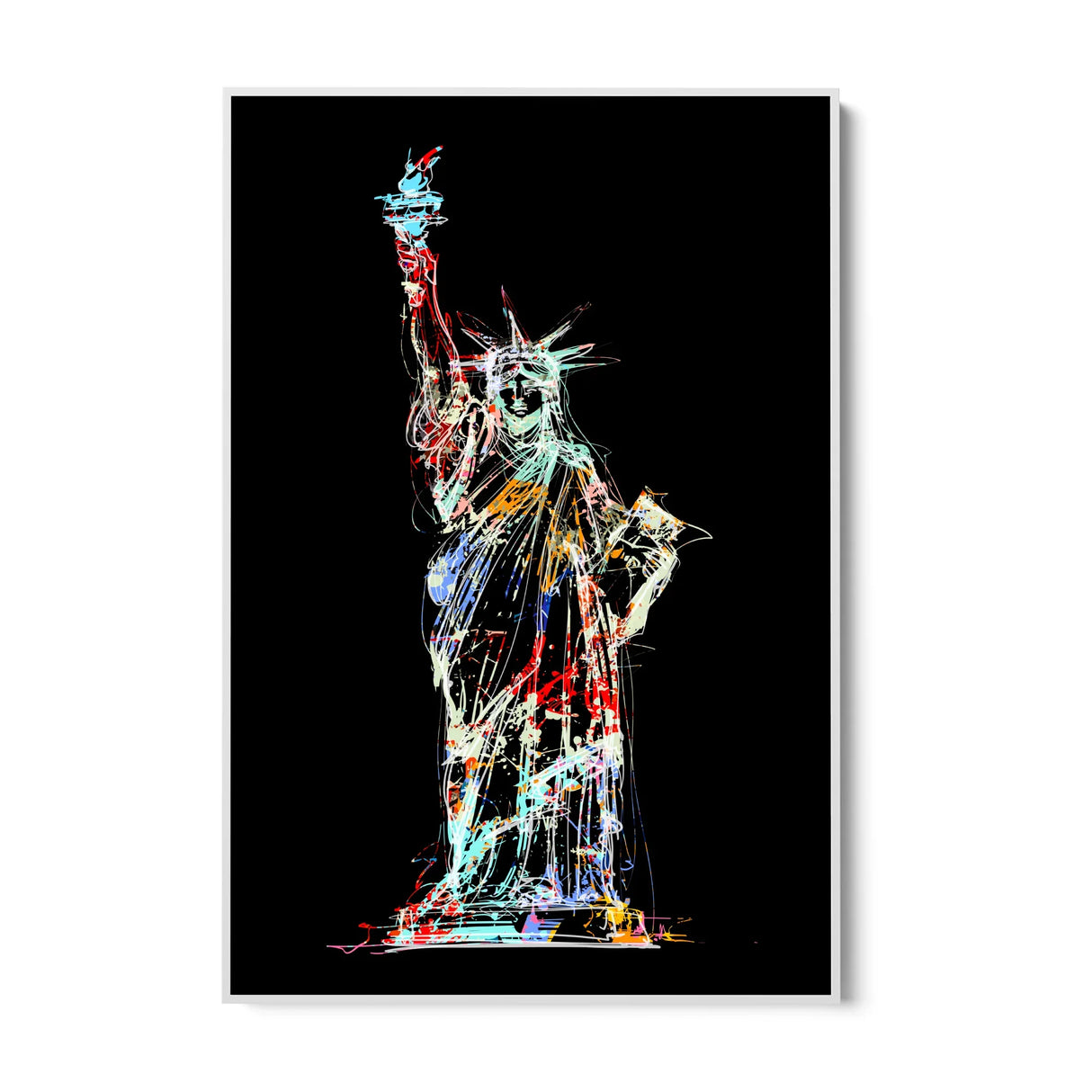 Quadro Stampa su Tela Spirito Americano, New York - CupidoDesign
