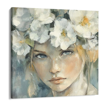 Quadro Stampa su Tela Sposa dei Fiori - CupidoDesign