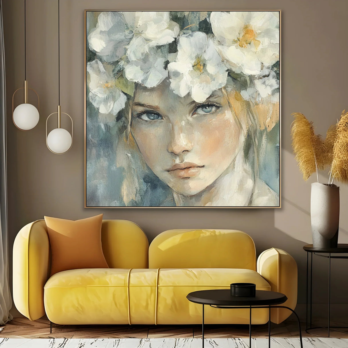 Quadro Stampa su Tela Sposa dei Fiori - CupidoDesign