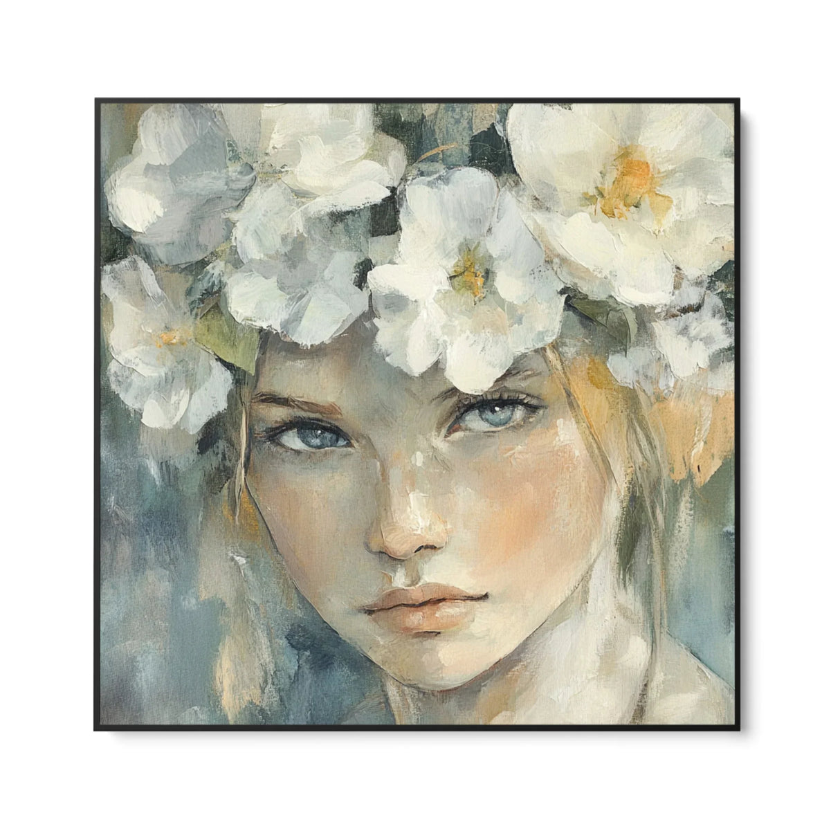 Quadro Stampa su Tela Sposa dei Fiori - CupidoDesign