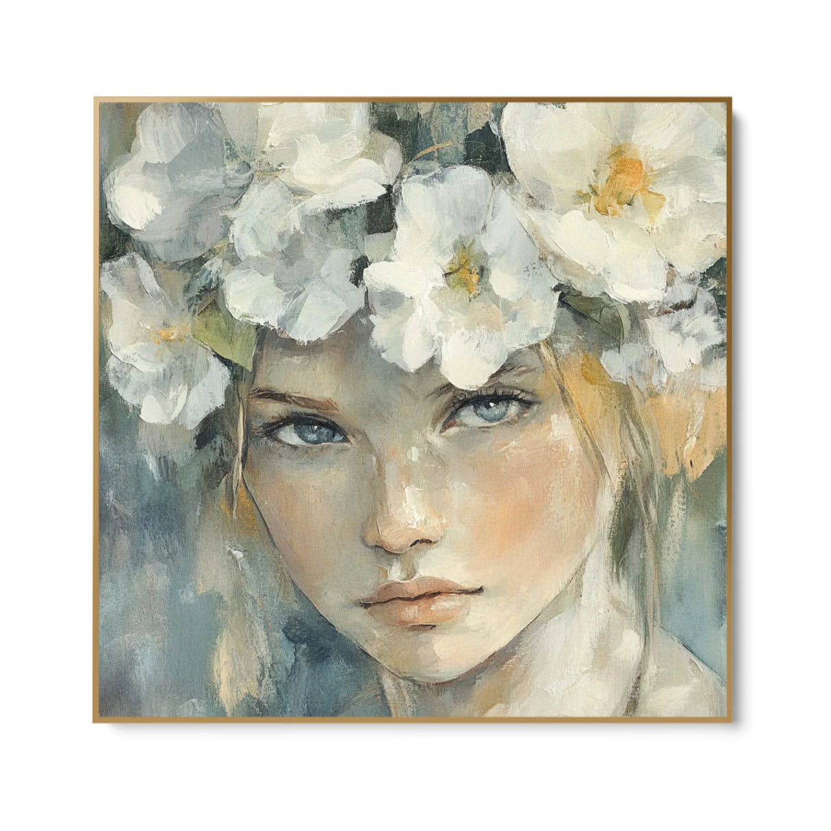 Quadro Stampa su Tela Sposa dei Fiori - CupidoDesign